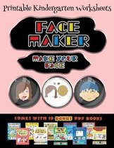 Printable Kindergarten Worksheets (Face Maker - Cut and Paste)