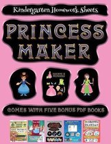 Kindergarten Homework Sheets (Princess Maker - Cut and Paste)