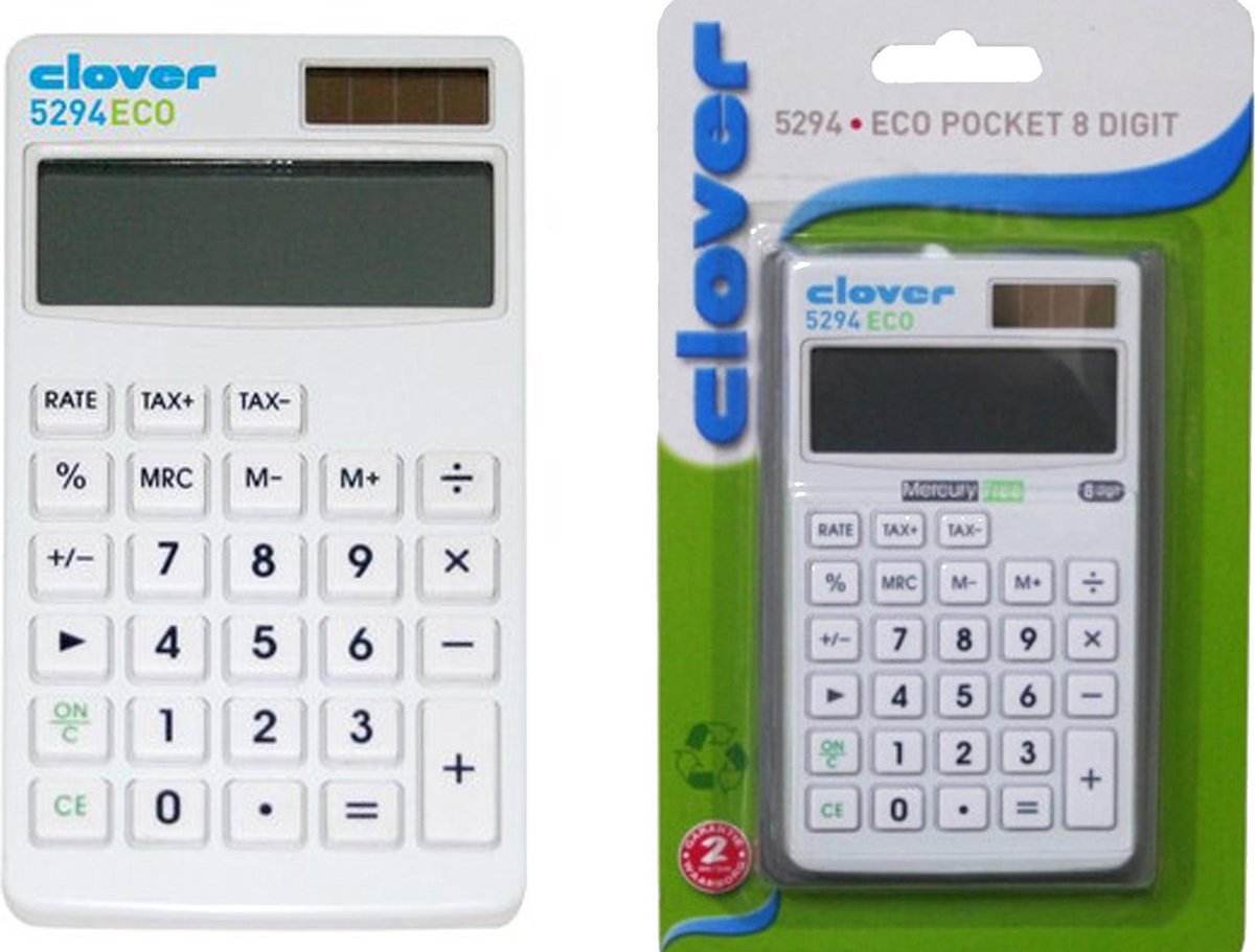 Clover 5294 Rekenmachine ECO Pocket 8