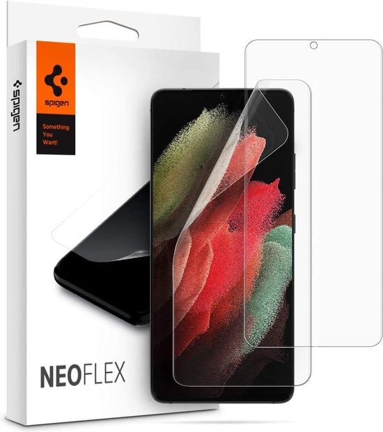 Spigen Neo Flex Screen Protector voor Samsung Galaxy S21 Ultra - 2 Pack