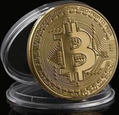 Bitcoin goudkleurige decoratieve munt