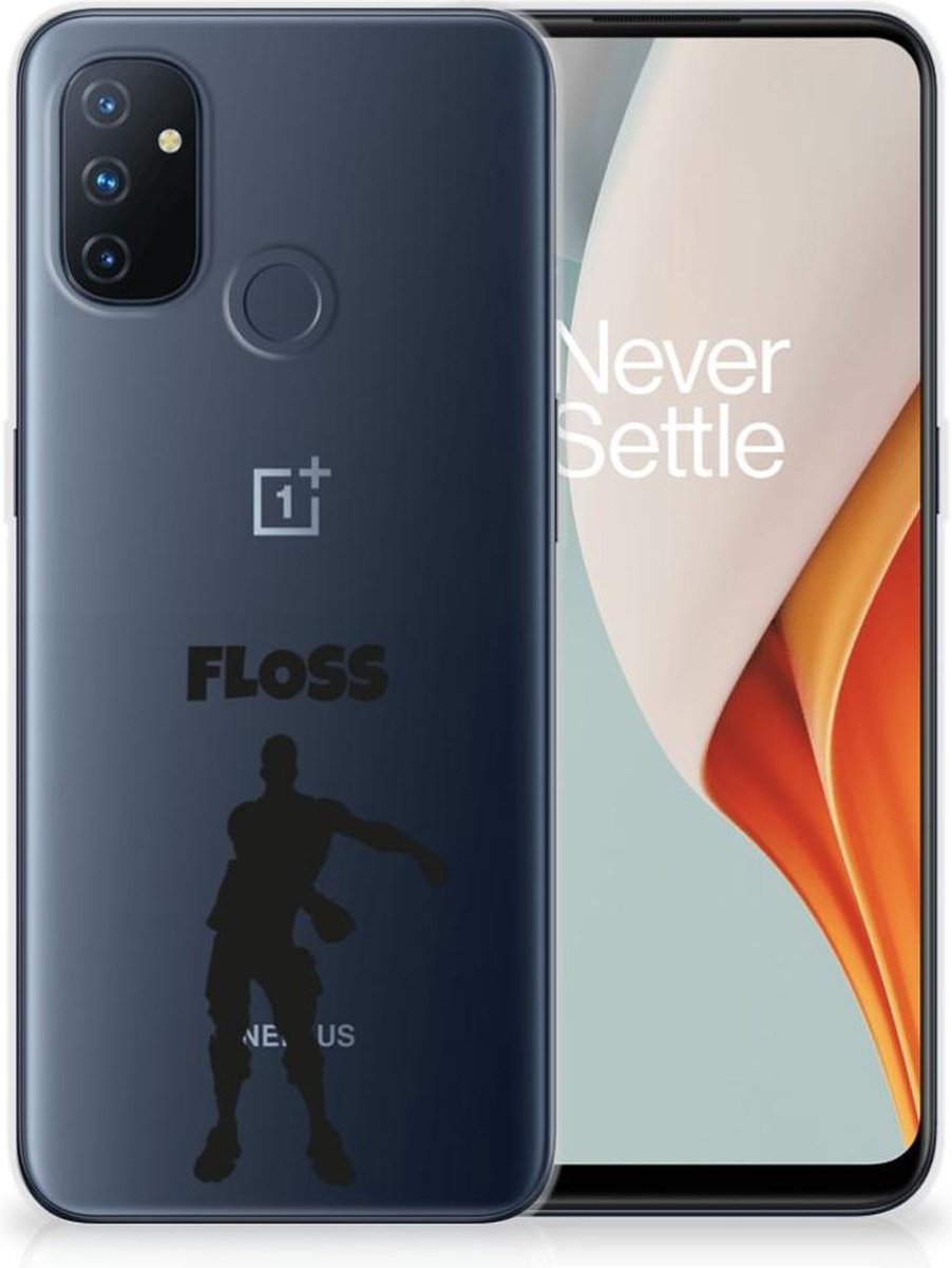 OnePlus Nord N100 Telefoonhoesje met Naam Floss
