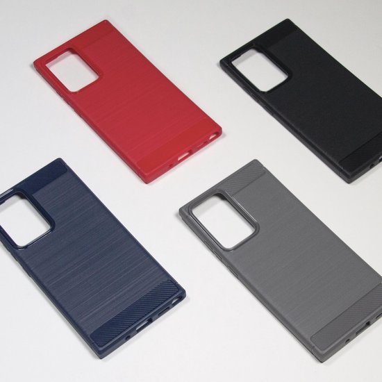 Coque soft en carbone BMAX pour Samsung Galaxy Note 20 Ultra / Coque souple / Coque de téléphone / BMAX de protection / Protection de téléphone - Rouge