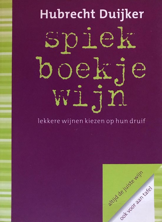 Spiekboekje Wijn - cover