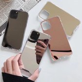 iphone 11 case schokbestendig met spiegel (Zilver kleur)