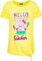 Geel t-shirt van Peppa Big maat 98, Hello Summer