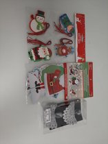 3 Pakjes met kerstdecoratie