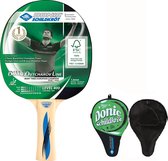 Donic Schildkröt Ovtcharov 400 tafeltennisbat met Donic groene hoes/cover