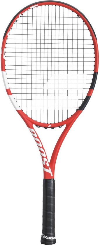 Foto: Babolat boost strike strung tennisracket rood maat 2