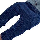 tinymoon Unisex Broek Rib – model drop crotch – Donkerblauw – Maat 50/56