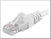 PremiumCord UTP 0.5m CAT6 patch cable RJ45-RJ45 white