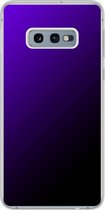 Samsung Galaxy S10e - Smart cover - Paars Zwart - Transparante zijkanten