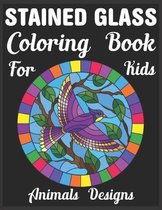 stained glass Coloring Book For Kids Animals Designs