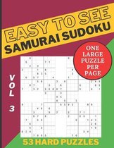 Easy To See Samurai Sudoku Puzzle Book