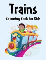 Trains colouring Book: