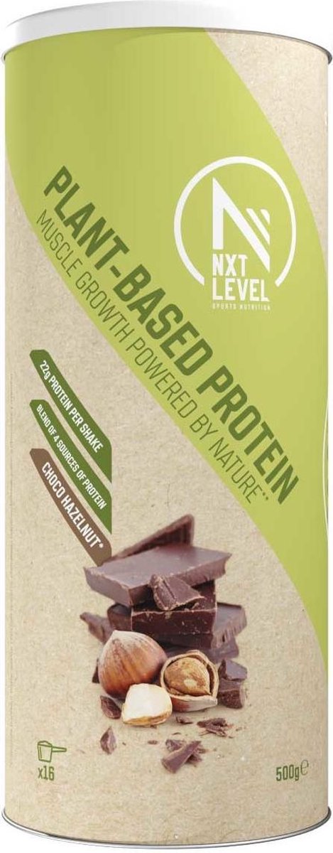 NXT Level Plant-Based Protein - Vegan Protëine Poeder - 500 gram (16 shakes) - Chocolade Hazelnoot