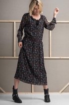 Josephine & Co Giza enkellange jurk print navy maat XS/34