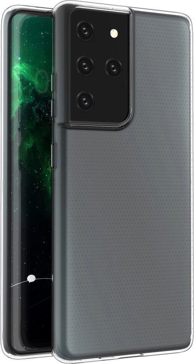 TPU Siliconen Hoesje Samsung Galaxy S21 Ultra Transparant