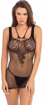 Bundle - Rene Rofe - Netstof Jurkje Absolutist -Zwart S/L met glijmiddel