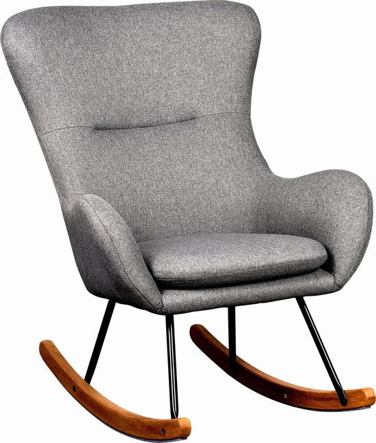 longontsteking esthetisch Tactiel gevoel Quax Rocking Chair Adult Basic - Dark grey - Schommelstoel | bol.com