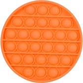 Pop It Fidget Toy | Rond |13 cm |Oranje | Tiktok | Speelgoed Jongens | Speelgoed Meisjes | Stressbal|