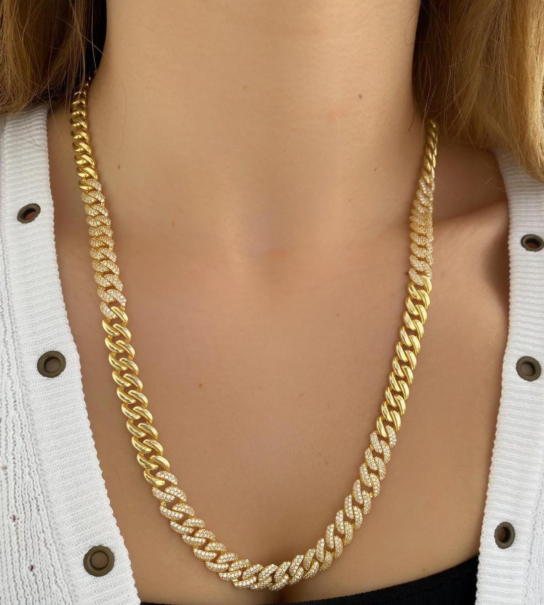 Gourmet goldplated collier 60 cm