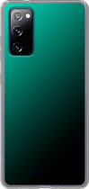 Samsung Galaxy S20FE - Smart cover - Lichtblauw Zwart - Transparante zijkanten