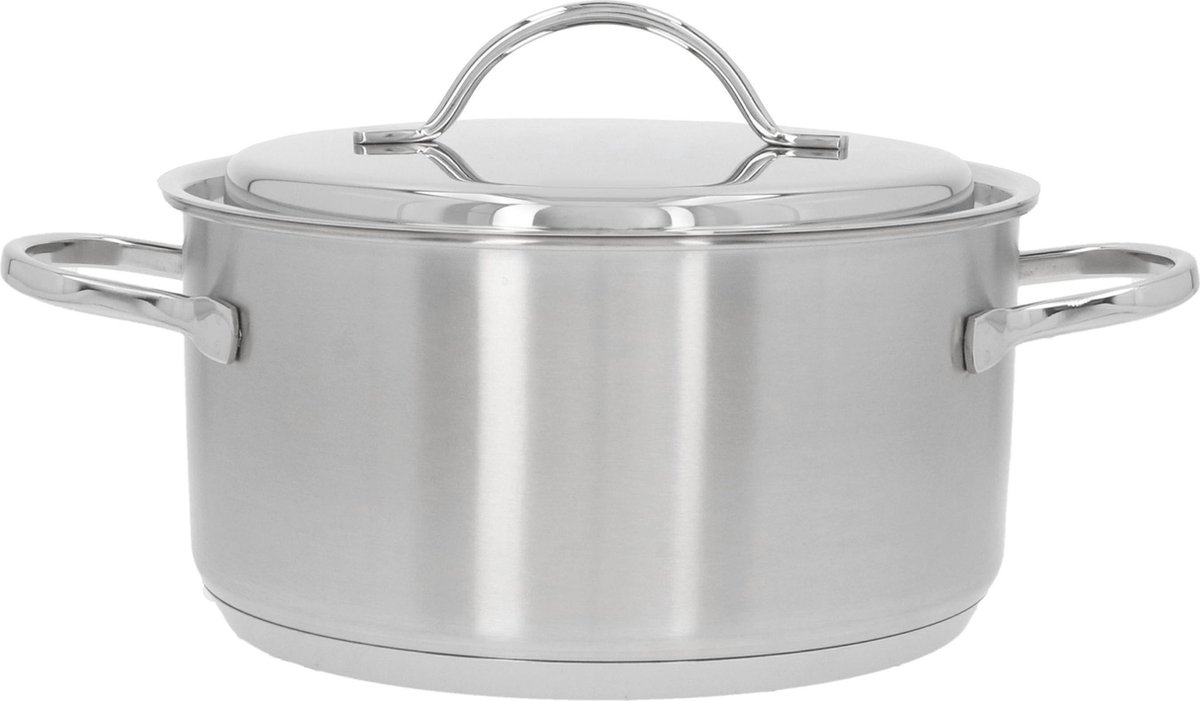 Demeyere Resto 3 RVS Kookpan – Kookpan inductie – 20 cm – 3L Inhoud - Deksel Inbegrepen