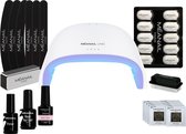Méanail® - Gellak Starterspakket - UV/Led lamp 48W - Gel nagellak - Basic Nude