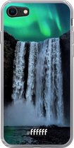 6F hoesje - geschikt voor iPhone 8 - Transparant TPU Case - Waterfall Polar Lights #ffffff