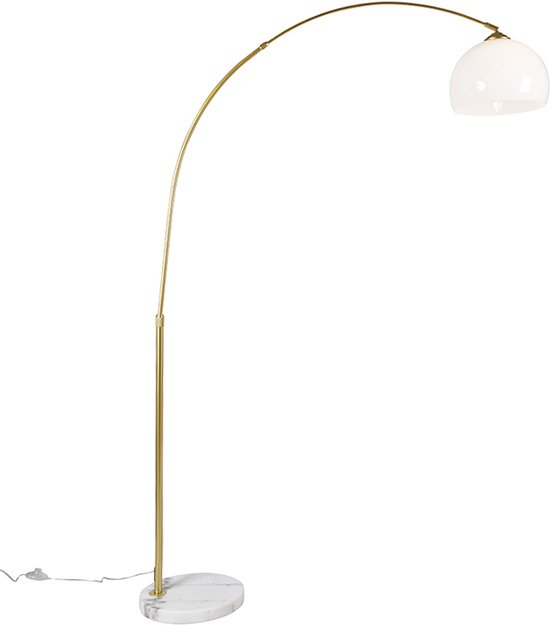QAZQA arc-basic - Moderne Vloerlamp | Staande Lamp - 1 lichts - H 170 cm  -... | bol.com