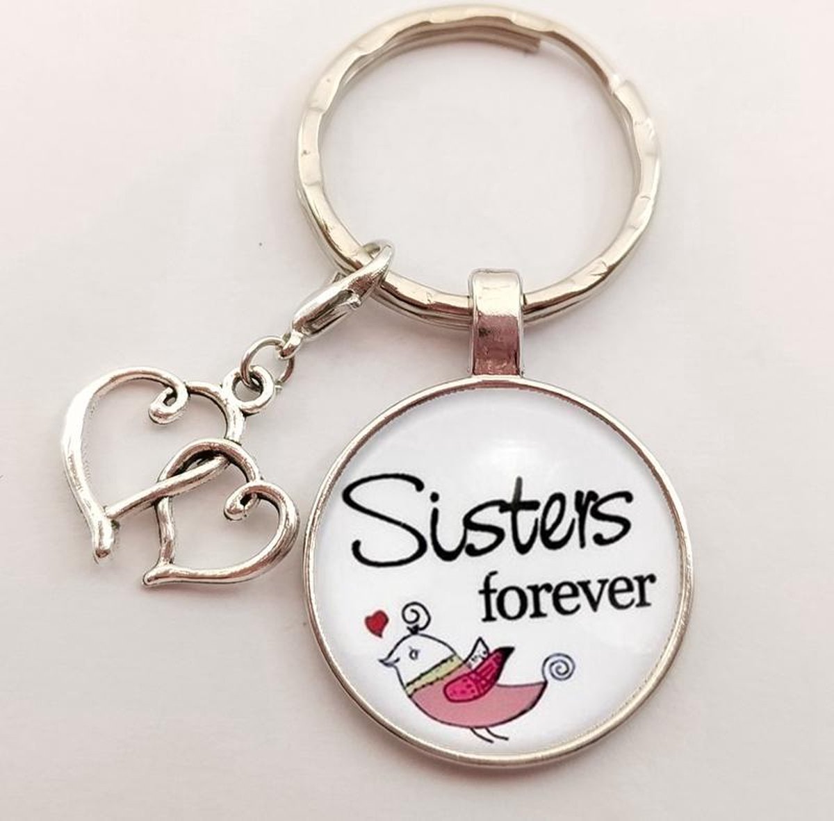 Sleutelhanger | Sisters forever |kado zus