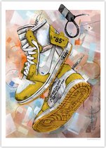 OffWhite Canary Yellow Sneaker poster (70x50cm)