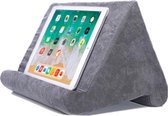 Tabletkussen Grijs – Tablethouder Grijs – Pillow pad tablet Grijs – Tablet houder kussen – Soft pillow Grijs – Tablet – E-reader – Magazines – Boekenhouder - Grijs