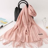 Emilie Scarves Pashmina sjaal Cashmere omslagdoek Roze - 200*63CM