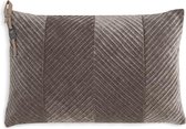 Coussin Knit Factory Beau - Taupe - 60x40 cm
