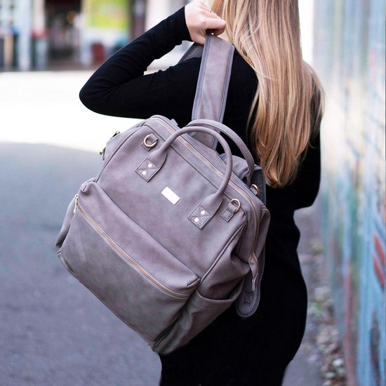 Isoki Luiertas Byron Backpack - Toorak Stone Grey Grijs — afbeelding 4