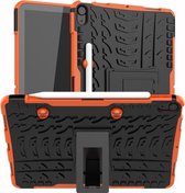 Rugged Kickstand Back Cover - iPad Air (2020 / 2022) Hoesje - Oranje