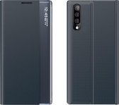 Smart Clear View Cover met Magneetsluiting for Galaxy A50 / A30S – Blauw