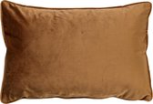 FINN - Kussenhoes velvet Tobacco Brown 40x60 cm - bruin