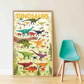 Poppik Dinosaurussen Sticker Poster 68x100cm
