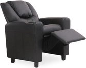 Kinder Relax fauteuil Mini verstelbaar pu Zwart