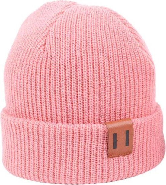 Chapeau bébé Dur dur / chapeau enfants - 40-55 cm circonférence - rose foncé avec un accent en cuir - qualité Premium