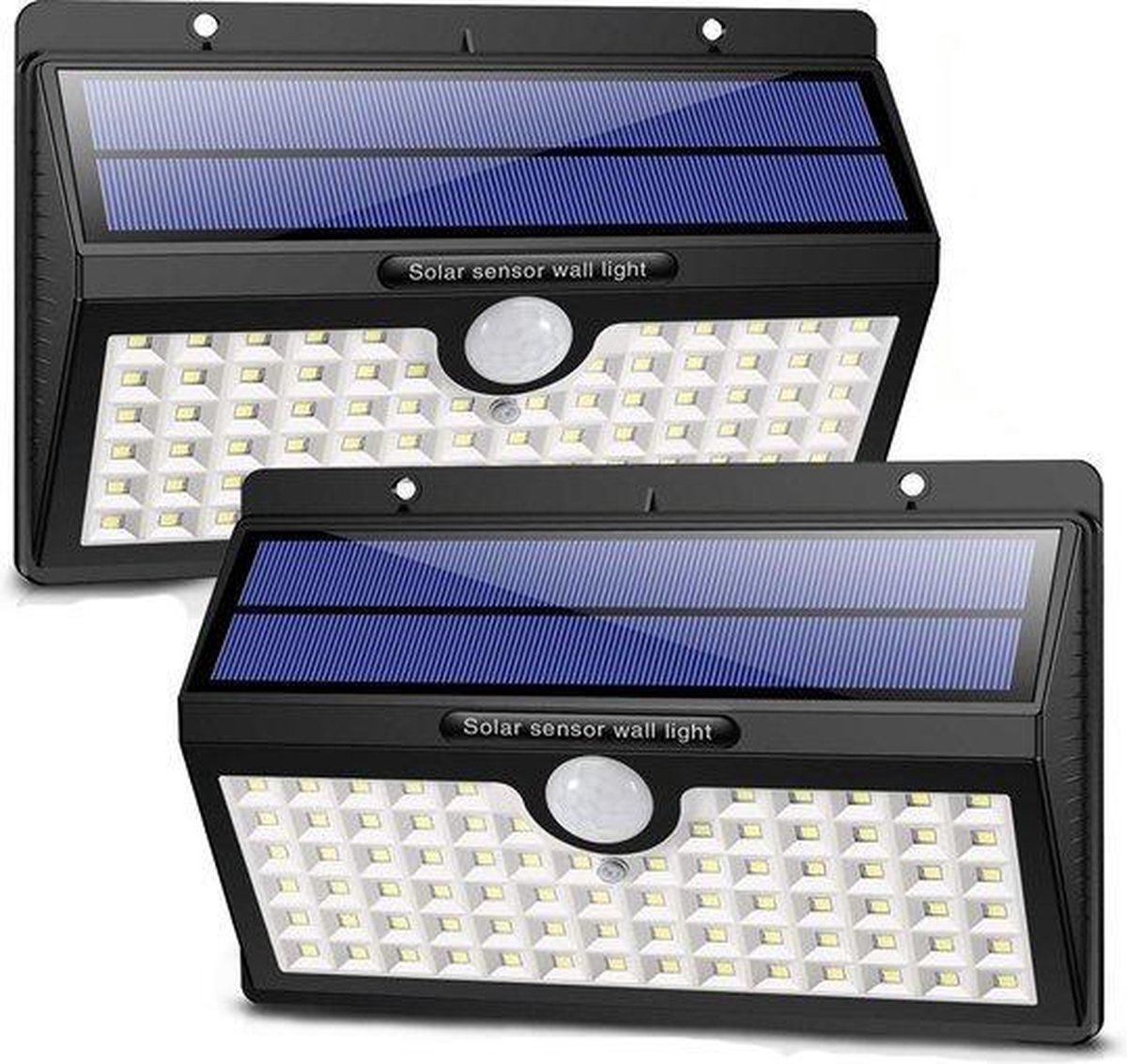 LifeGoods Solar Buitenlamp met Bewegingssensor - 78 LEDs - Wit Licht -Tuinverlichting op Zonneenergi