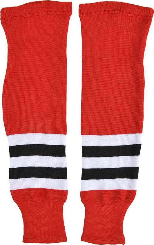 Chaussettes de Hockey sur glace Chicago Blackhawks rouge / noir / blanc junior