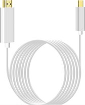 USB-C naar HDMI-kabel USB C- HDMI - USB C naar Hdmi Kabel - 1080P - 3D - 1,8 meter - Wit