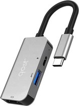 USB-C adapter naar HDMI, USB-A, USB-C - 3-in-1 Hub adapter