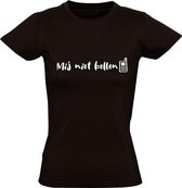 Mij niet bellen dames t-shirt | Chateau Meiland| Martien Meiland | wijnen | grappig | bedrukt | logo | Zwart