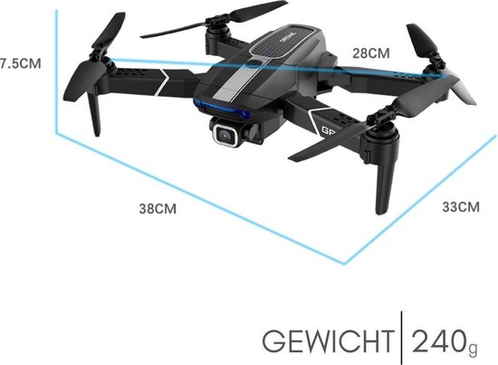 Trendtrading Drone met 4K Camera - 500m Bereik - 75 Minuten Vliegtijd - HD Live-View App - Trendtrading