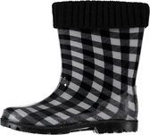Xq Footwear Regenlaarzen Junior Rubber Zwart/wit Maat 26